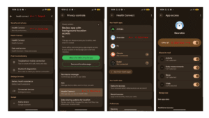 Bearable App Google Health Connect Syncing Permissions
