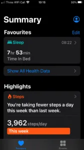 Apple Health Kit profile