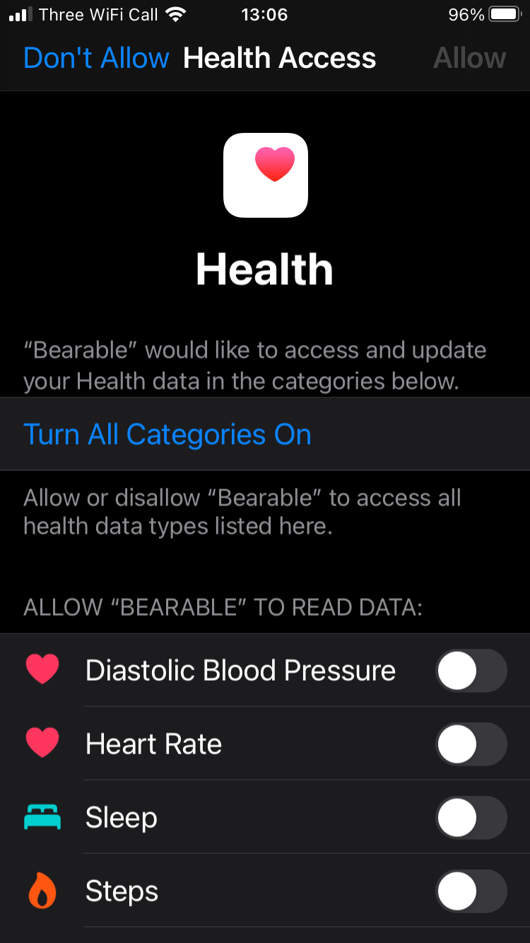 Sync with Google Fit or Apple Health - Bearable